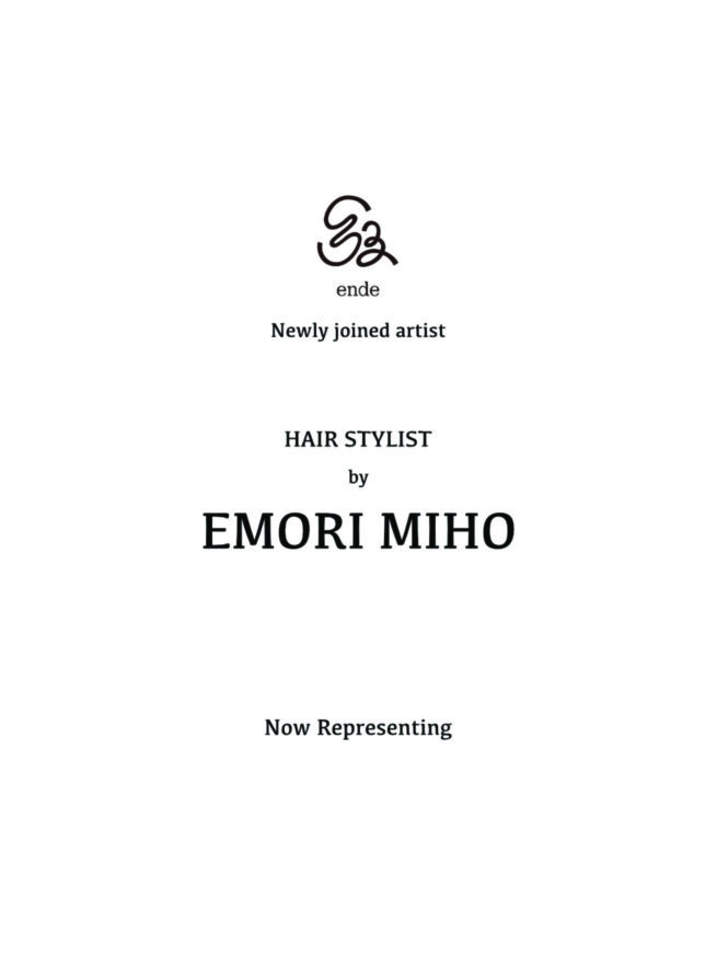 Hair Stylist EMORI MIHO/江守 美保 所属のお知らせ