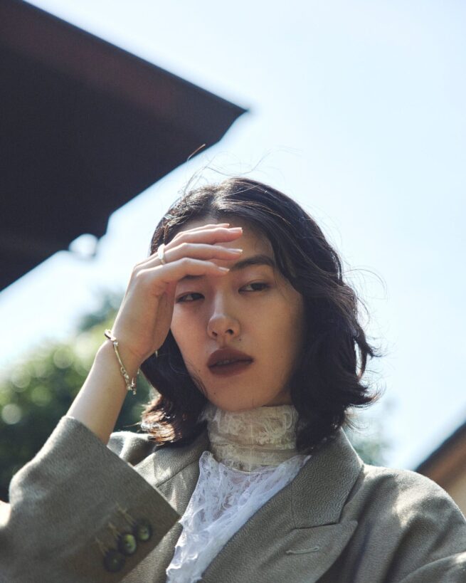 Stylist 讃井理絵子 Hair 江守美保 / h’eres new collection VISUAL