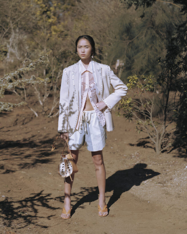 Stylist 讃井理絵子 Hair stylist 江守美保 / forte_forte 2025 S/S SNS LOOK