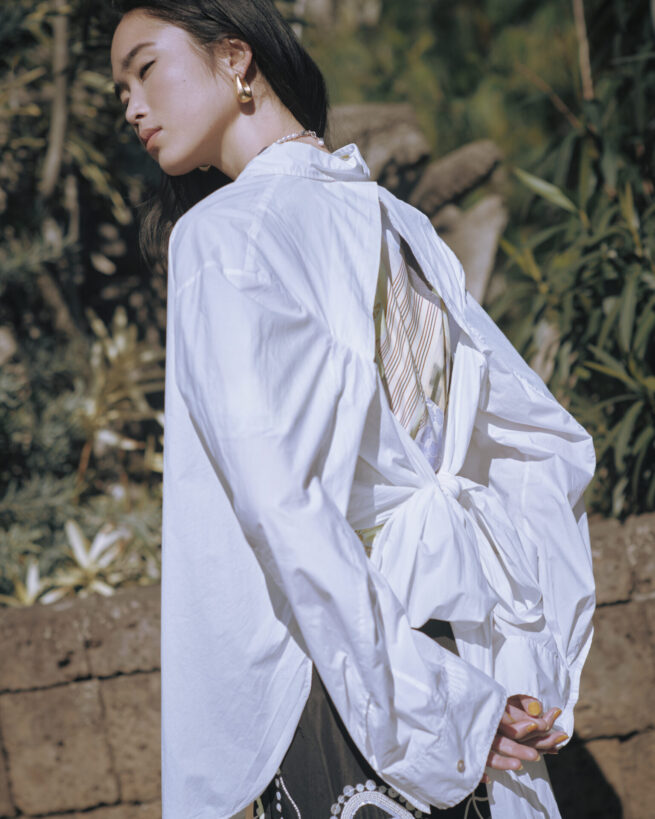 Stylist 讃井理絵子 Hair stylist 江守美保 / forte_forte 2025 S/S SNS LOOK