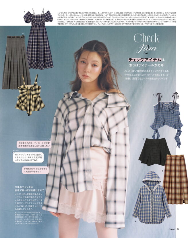 Stylist 中野ゆりか / sweet 2025 September