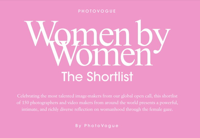 Photographer 柳原路世 / PhotoVogue “Women by Women” Shortlisted