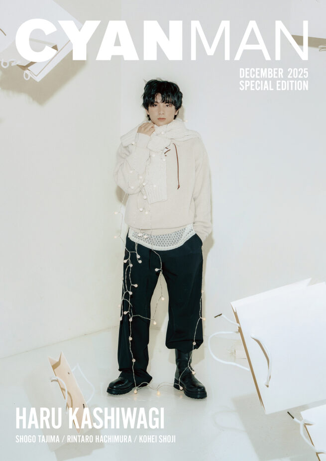 Hair stylist 江守美保 / CYAN MAN DECEMBER 2025 COVER
