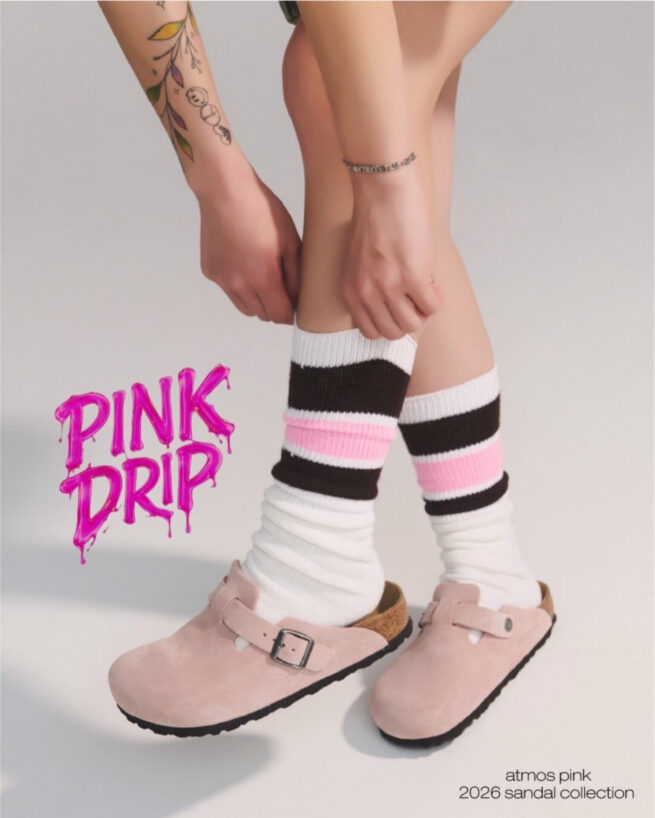 atmos pink 2026 sandal collection